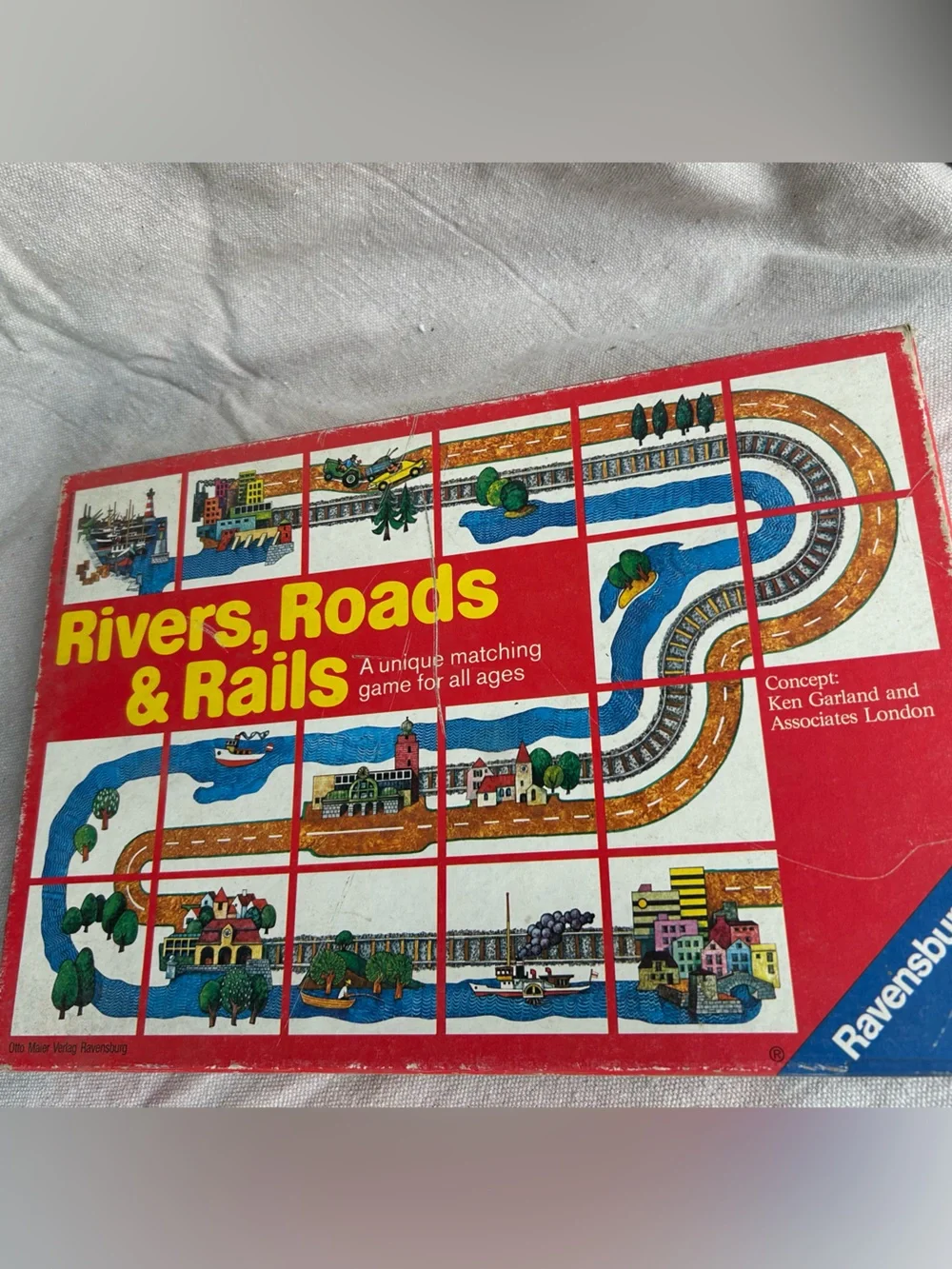 Ravensburger Roads & Rails Matching Game - Red, Blue, Yellow, Green